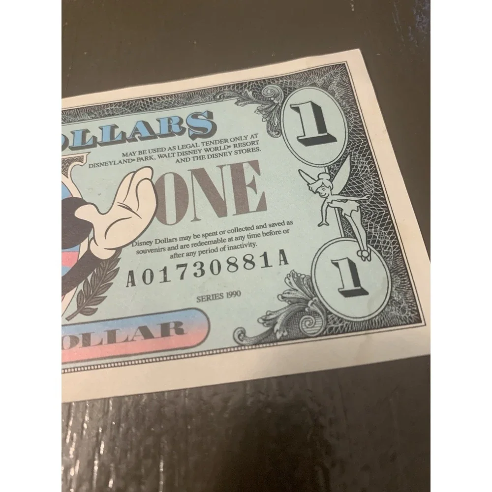 1990 Disney Dollar Micky Mickey Mouse